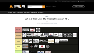AR-15 Tier List: My Thoughts as an FFL - Brown & Son Guns - ar 15 manufacturer tier list