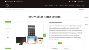 China 500W Solar Home System Manufacturers, Suppliers, Factory - 500w solar panel factory