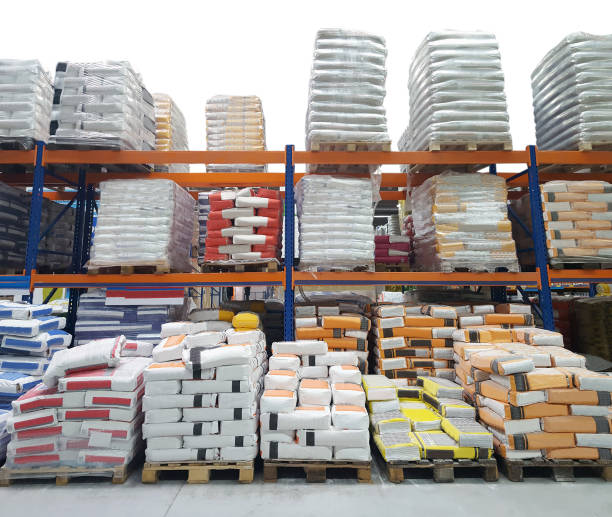 A relevant stock photo of building materials supplier in a typical setting.