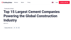 Top 15 Largest Cement Companies Powering the Global Construction Industry - concrete manufacturer