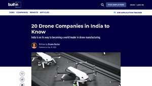 20 Top Drone Companies in India - Built In - drone manufacturer