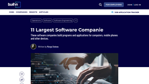 10 Largest Software Companies - Built In - software manufacturer