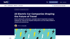23 Electric Car Companies to Know | Built In - all electric cars company
