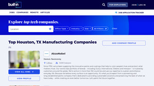 Top Houston, TX Manufacturing Companies 2025 | Built In - manufacturer houston
