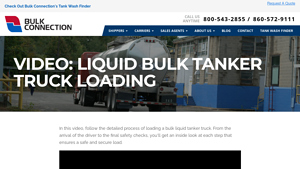 Video: Liquid Bulk Tanker Truck Loading - liquid bulk