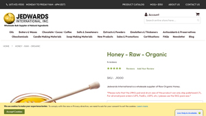 Buy Bulk - Honey - Raw - Organic - Jedwards International - honey bulk