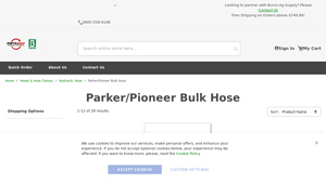 Parker/Pioneer Bulk Hose - Hydraulic Hose - Burns Industrial Supply - hydraulic hose bulk