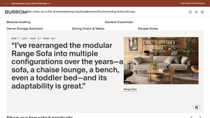 Burrow - best sofa factory