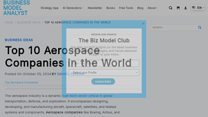 Top 10 Aerospace Companies in the World (2025) - plane manufacturer