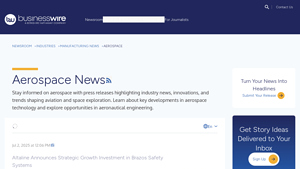 Aerospace Industry Breaking News and Press Releases - aerospace manufacturer news