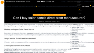 Can I buy solar panels direct from manufacturer ? | 3Buysolar - buy solar panels direct from manufacturer