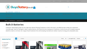 Bulk D Batteries Online from BuyaBattery - d cell battery bulk