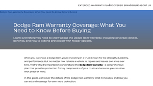 Dodge Ram Warranty Coverage: What You Need to Know Before Buying - dodge manufacturer warranty