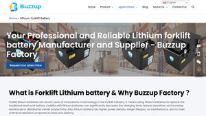 Forklift Battery Manufacturer and Supplier - Buzzup Lithium Factory - forklift battery factory