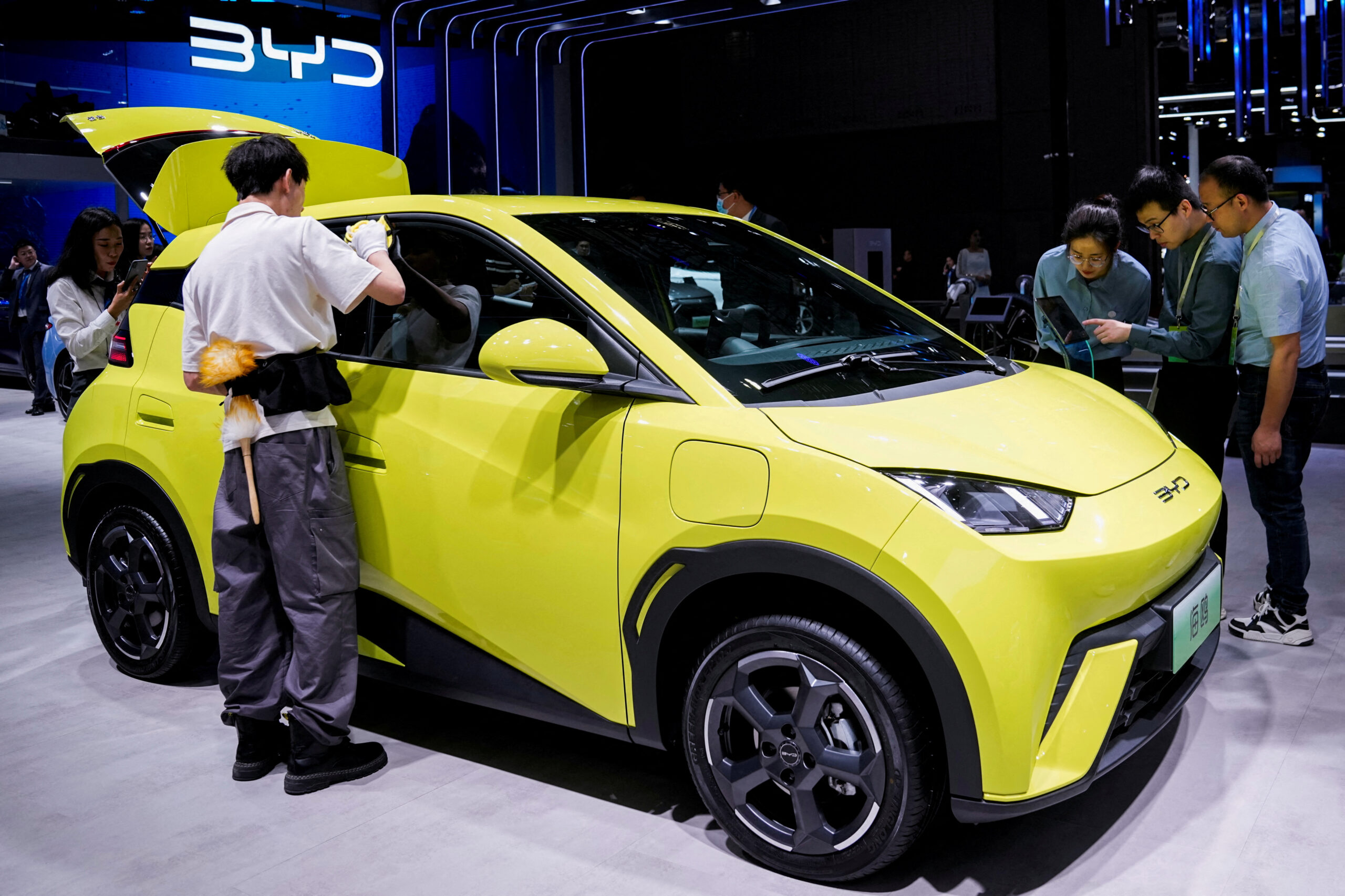 A relevant stock photo of byd electric car price china in a typical setting.