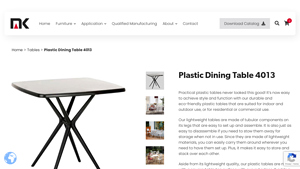 Plastic Dining Table 4013 | bzmaka - Maka Furniture - plastic dining table factory