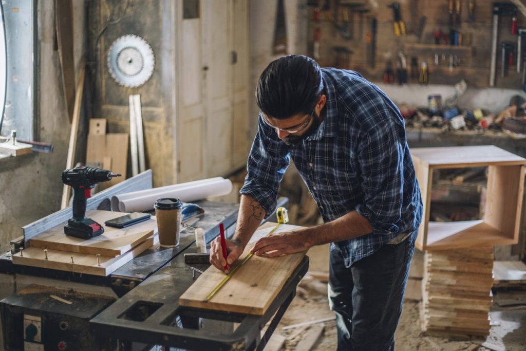 A relevant stock photo of cabinet manufacturer in a typical setting.