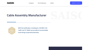 Cable Assembly Manufacturer - Saison - cable assemblies manufacturer