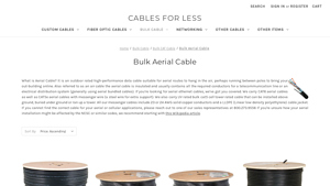 Aerial Cable - CAT5e and CAT6 with Steel Messenger Wire - aerial cable company