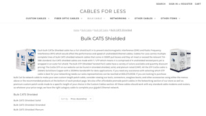 Cat5e Shielded Ethernet Cables - Bulk Product Lines - cat 5 cable bulk