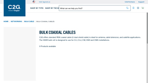 Bulk RG6 Coaxial Cables for RF, Cable, or Satellite TV | C2G - rg6 cable bulk