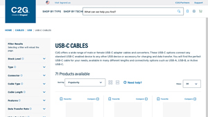 USB-C Cables for USB-C to C Connectivity and Extension | C2G - usb type c cable bulk