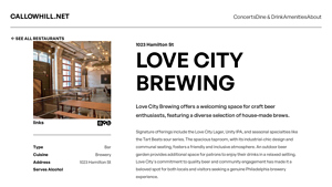 Love City Brewing - Callowhill.net - love city brewing company