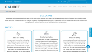 Steel Casting Manufacturers | Leading Steel Casting Foundry - Calmet - steel castings manufacturer