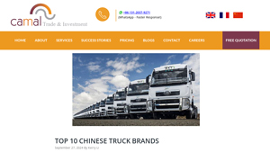 Top 10 Chinese Truck Brands - CAMAL Group - camaltd.com - truck manufacturer