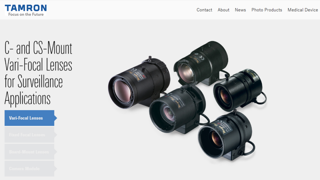A relevant stock photo of camera len manufacturer in a typical setting.
