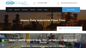 Heavy Duty Industrial Floor Tiles - Camp Manufacturing - pvc floor tiles factory