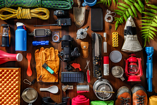 A relevant stock photo of camping gear manufacturer in a typical setting.
