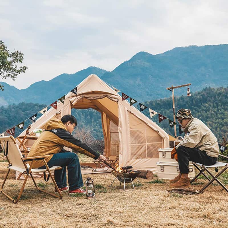 A relevant stock photo of camping tent china in a typical setting.