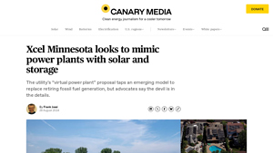 Xcel Minnesota looks to mimic power plants with solar and storage - solar power station factory