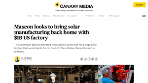 Maxeon looks to bring solar manufacturing back home… - sunpower solar panels factory
