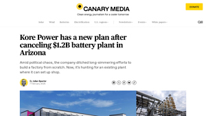 Kore Power has a new plan after canceling $1.2B battery plant in… - power battery factory