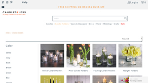 Candle Holders - Candles4Less - glass candle holder bulk