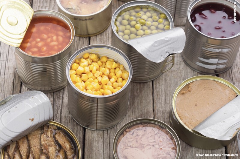 A relevant stock photo of canned foods supplier in a typical setting.