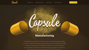 CapsuleManufacturing.Com™ | Contract Manufacturing - capsule manufacturer
