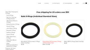 Bulk O-Rings (Individual Standard Sizes) - Captain O-Ring LLC - o ring bulk