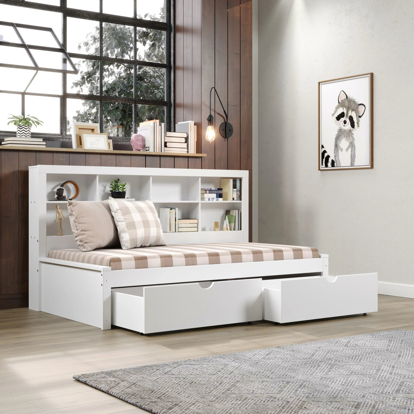 A relevant stock photo of captains bed custom in a typical setting.