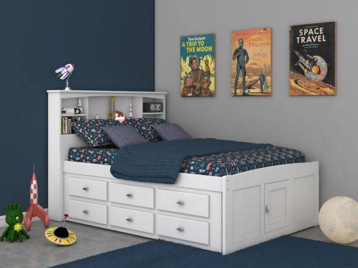 A relevant stock photo of captains bed custom in a typical setting.