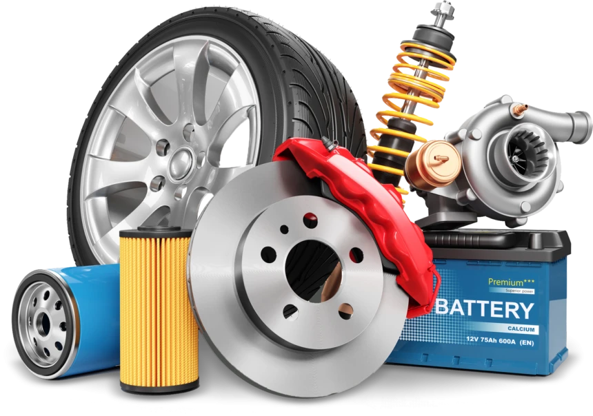 A relevant stock photo of car accessories supplier in a typical setting.
