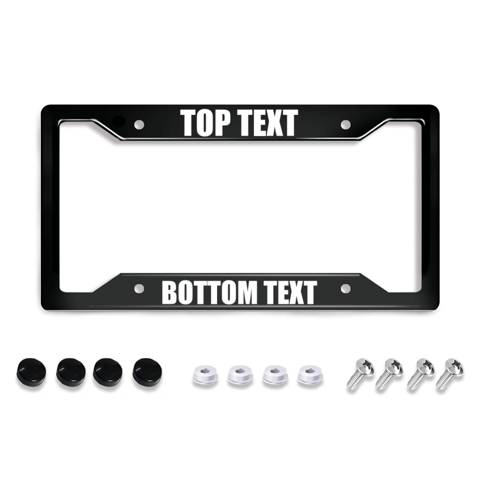 A relevant stock photo of car tag frames custom in a typical setting.
