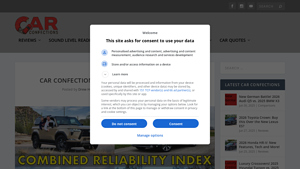 The Most Reliable Brands! Car Confections Combined Reliability Index - auto manufacturer reliability rankings
