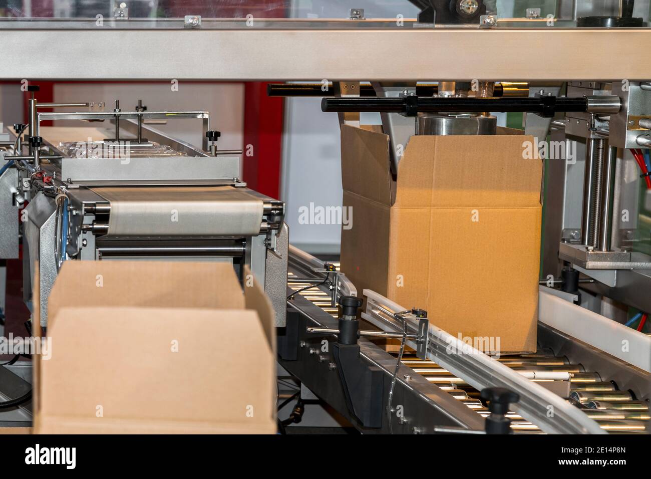 A relevant stock photo of cardboard boxe manufacturer in a typical setting.