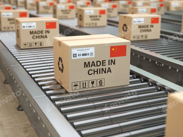A relevant stock photo of cardboard boxes china in a typical setting.