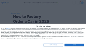 How to Factory Order a Car in 2025 Step-By-Step - CarEdge - can you buy a car from the manufacturer