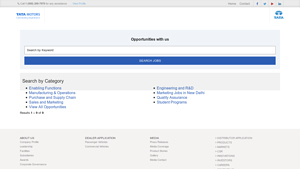 View all jobs - Tata Motors Careers - vehicle manufacturer jobs
