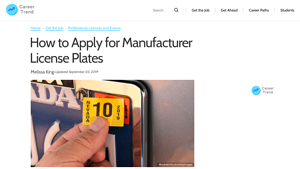 How to Apply for Manufacturer License Plates - Career Trend - manufacturer license plate